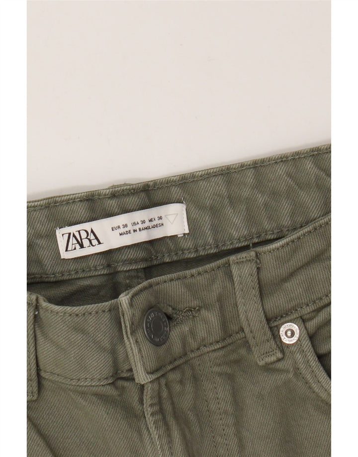 Zara Herre Denim Shorts EU 38 Small W30 Green