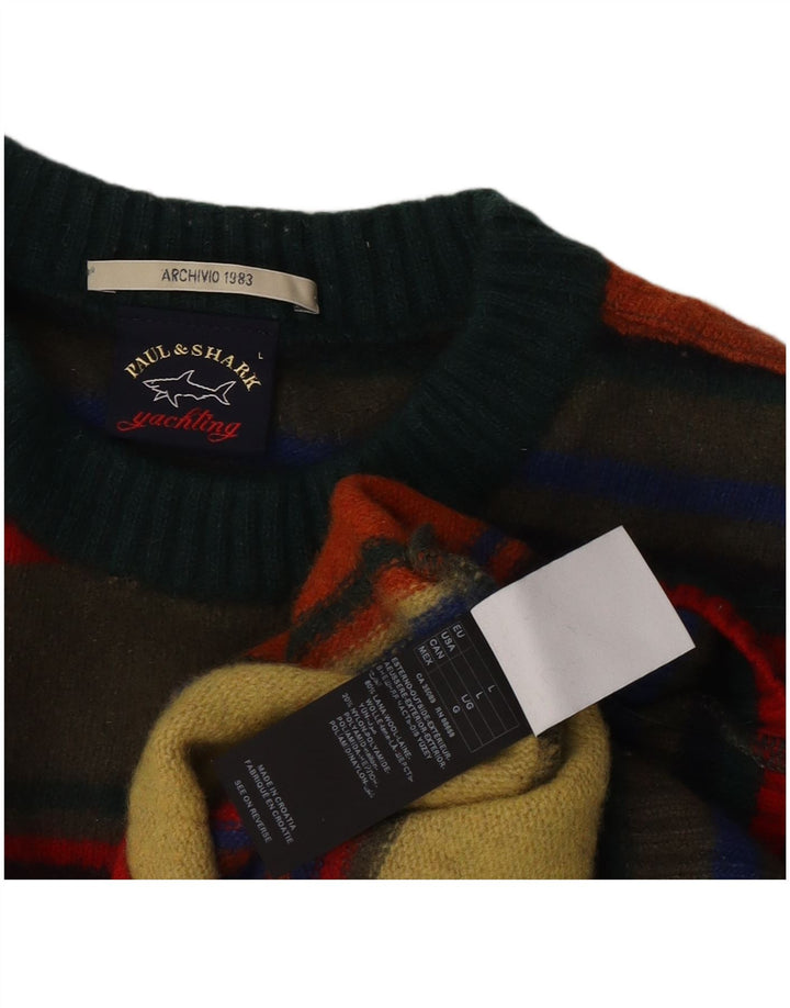 Paul & Shark Dame Jumper Sweater UK 16 Stor Flerfarvet
