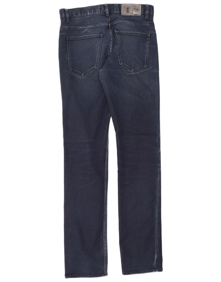 Hugo Boss Herre Slim Jeans W30 L32 Blå Bomuld
