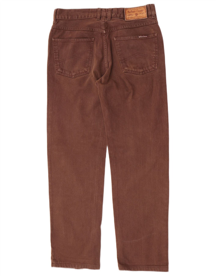 Marlboro Classics Straight Jeans til mænd W30 L30 Brun bomuld