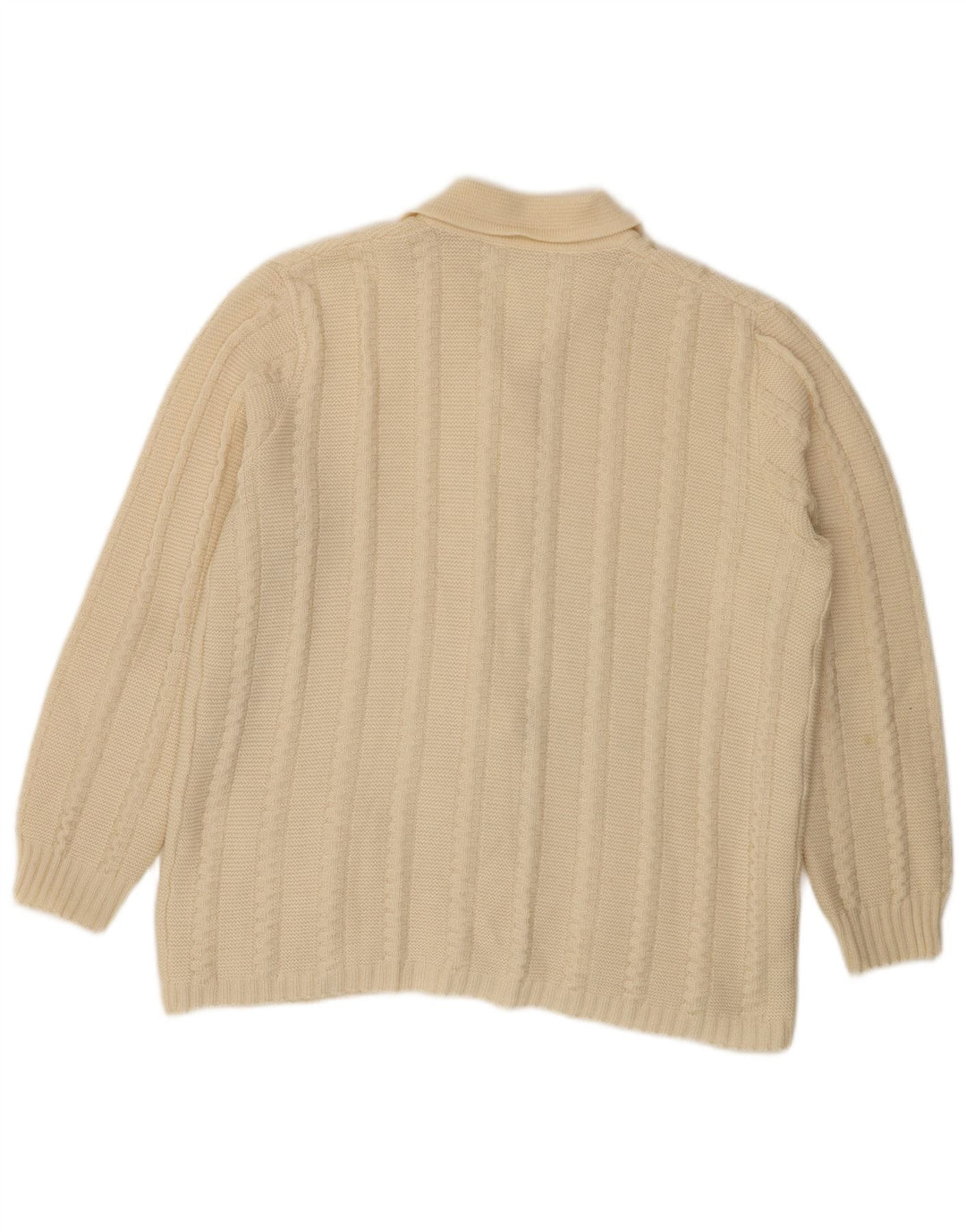 Vintage dame cardigan sweater UK 16 Large Off White