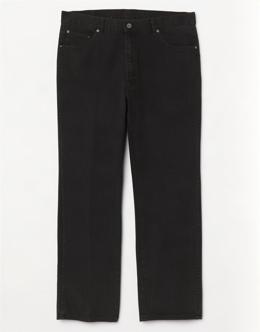 Wrangler Herre Regular Fit Straight Jeans W40 L32 Sort Bomuld