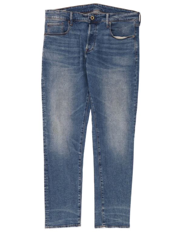 G-STAR Herre 3301 Slim Jeans W36 L34 Blå Bomuld