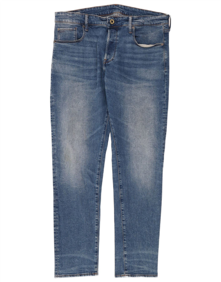 G-STAR Herre 3301 Slim Jeans W36 L34 Blå Bomuld