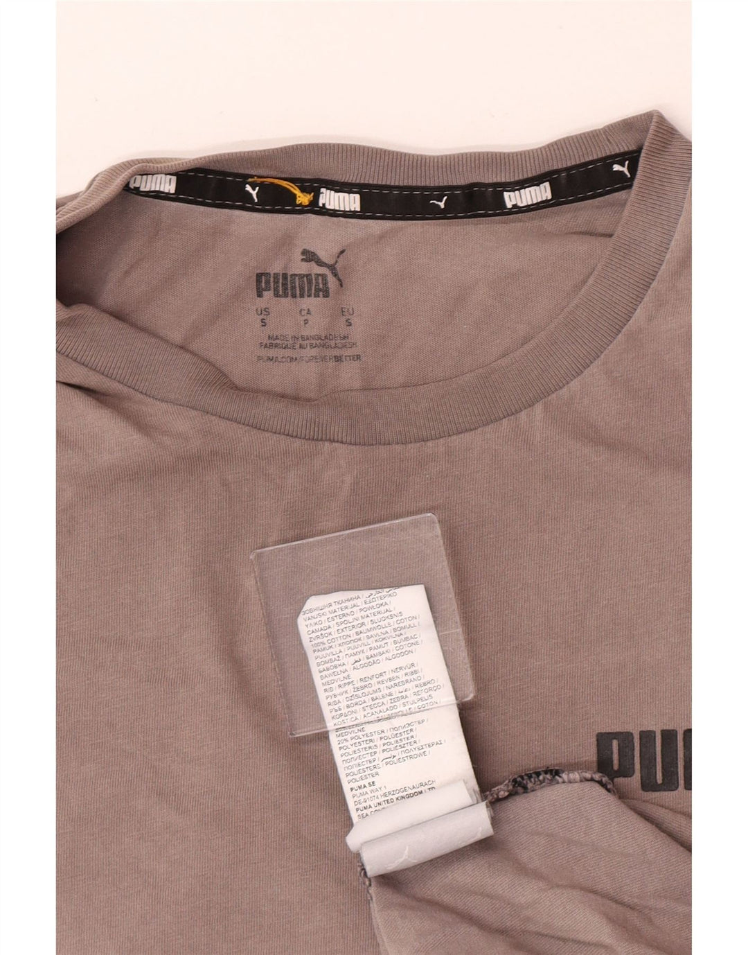 Puma herre T-shirt top lille grå bomuld