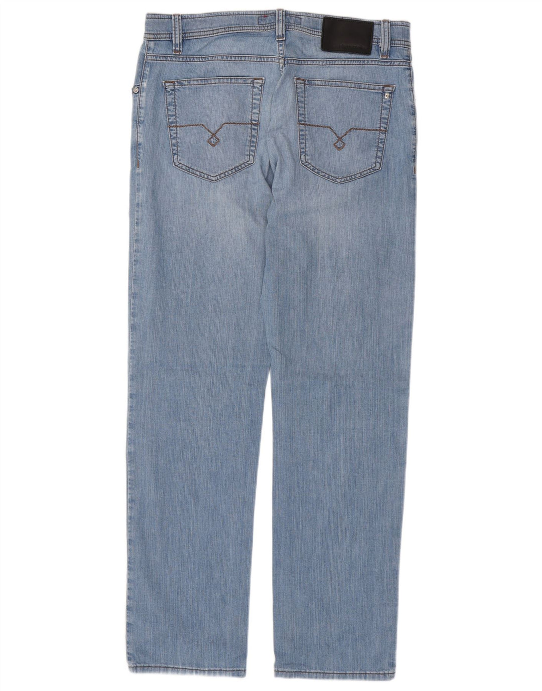 PIERRE CARDIN Straight jeans til mænd W34 L32 Blå Bomuld