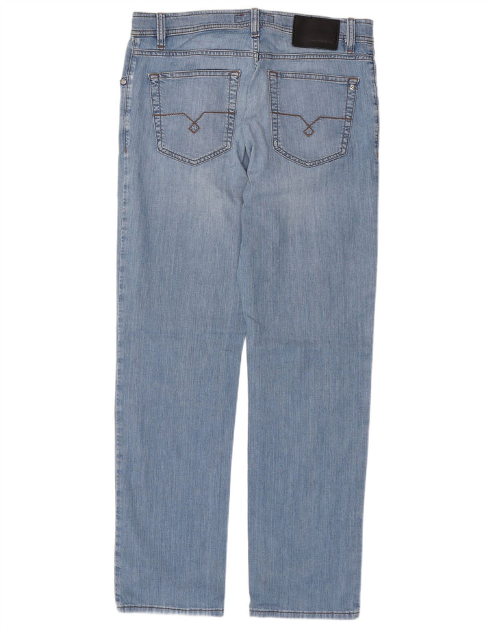 PIERRE CARDIN Straight jeans til mænd W34 L32 Blå Bomuld