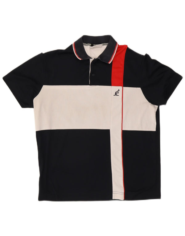 AUSTRALIAN L'ALPINA Poloshirt til mænd IT 50 Medium Navy Blue Colourblock