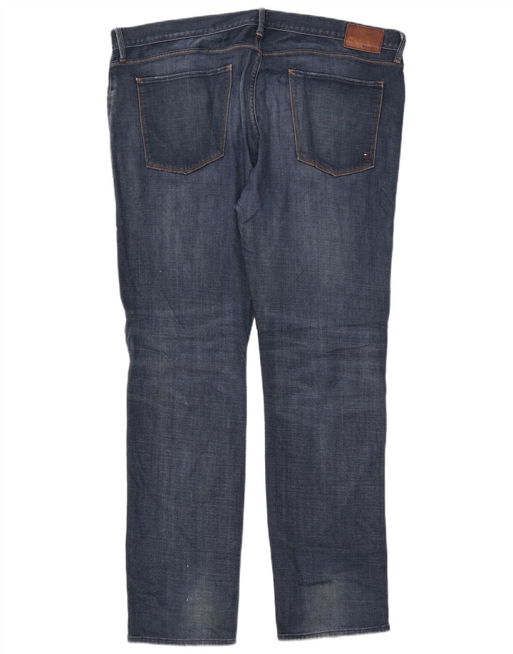 Tommy Hilfiger Herre Bleecker Slim Jeans W40 L34 Blå Bomuld