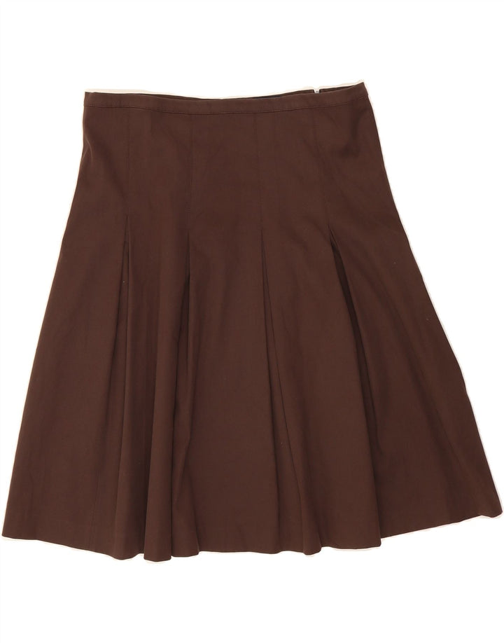 PAUL & SHARK Womens Stretch A-Line Skirt IT 46 Large W32  Brown Vintage Paul & Shark and Second-Hand Paul & Shark from Messina Hembry 
