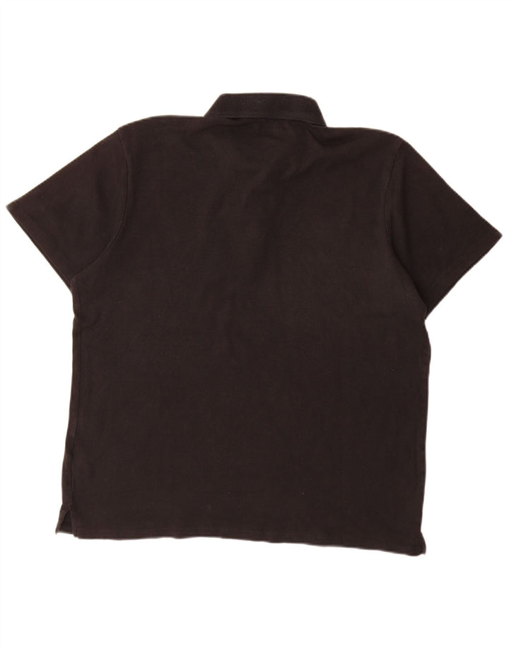 Dkny Herre Polo Shirt Stor Sort Bomuld