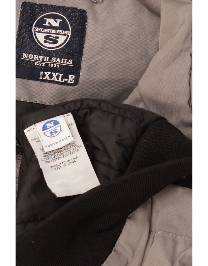 North Sails Herre Bomber Jacket UK 44 2XL Grå Colourblock Polyester