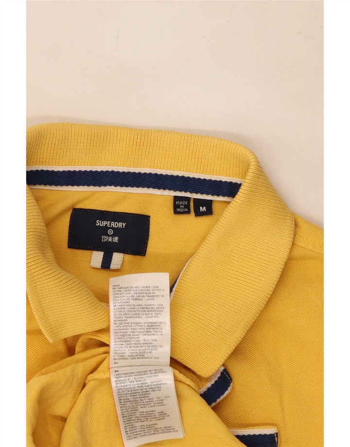 Superdry herre poloshirt Medium gul bomuld