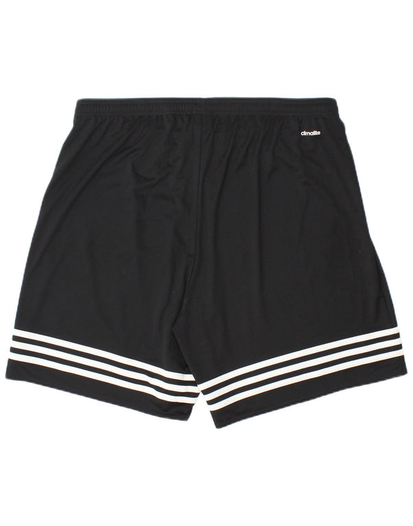 Adidas Herre Sportshorts XL W38 L7 Sortstribet Polyester Sports