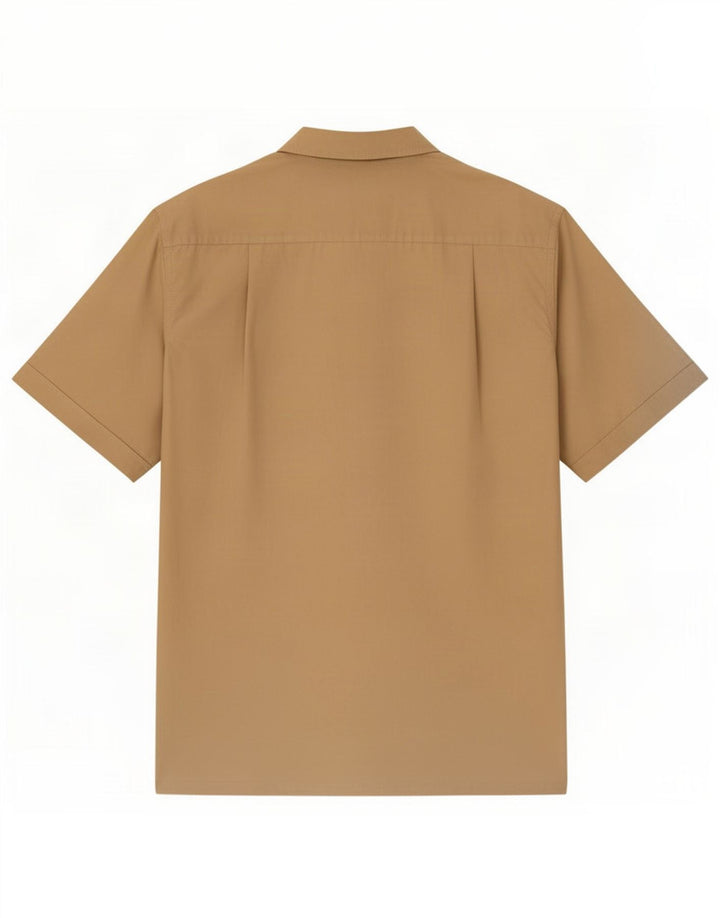 Nautica Kortærmet Herreskjorte Stor Beige Bomuld