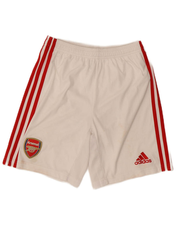 Adidas Boys Arsenal Graphic Sports Shorts 13-14 År Hvid Polyester