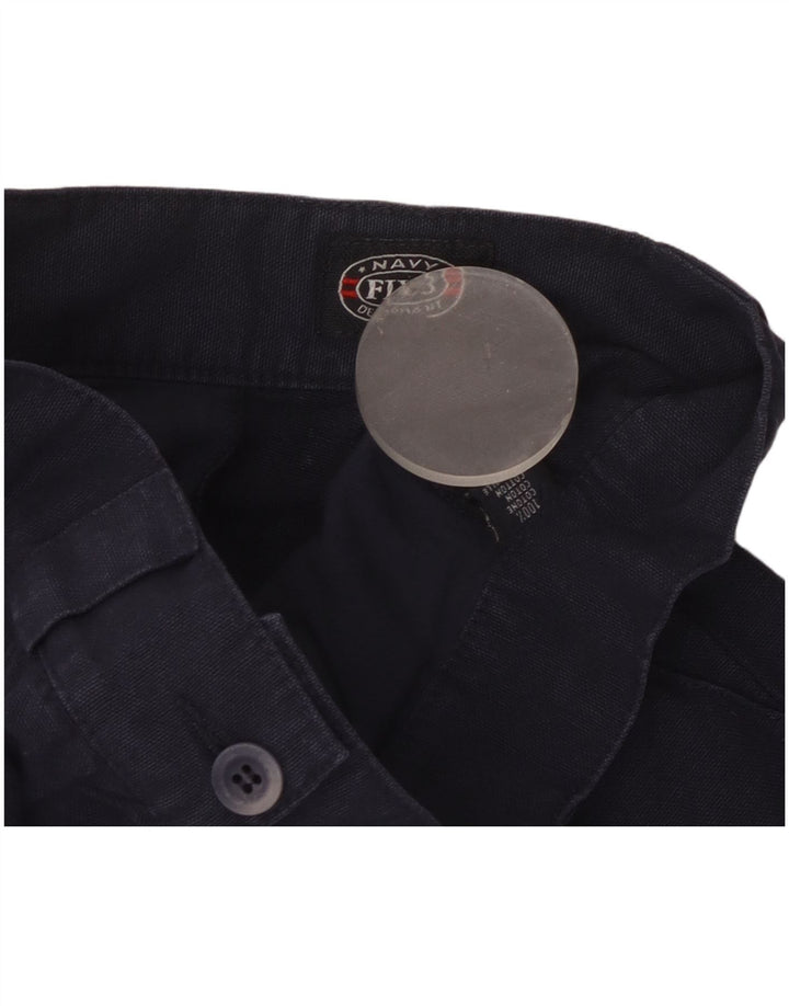 Navy Dame Højtalje Pegged Cargo Shorts IT 40 Small W24 Navy Blue