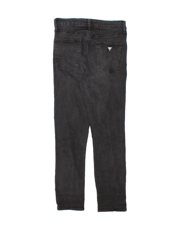 GUESS Womens Distressed Slim Jeans W31 L27  Black Cotton Vintage Guess and Second-Hand Guess from Messina Hembry 