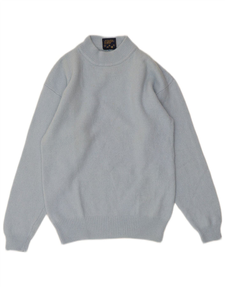 QUEEN OF SABA Womens Turtle Neck Jumper Sweater UK 14 Medium Blue