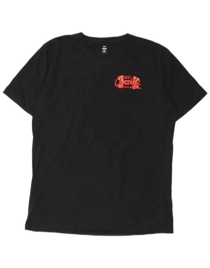 Under Armour Herre Grafisk T-Shirt Top Stor Sort