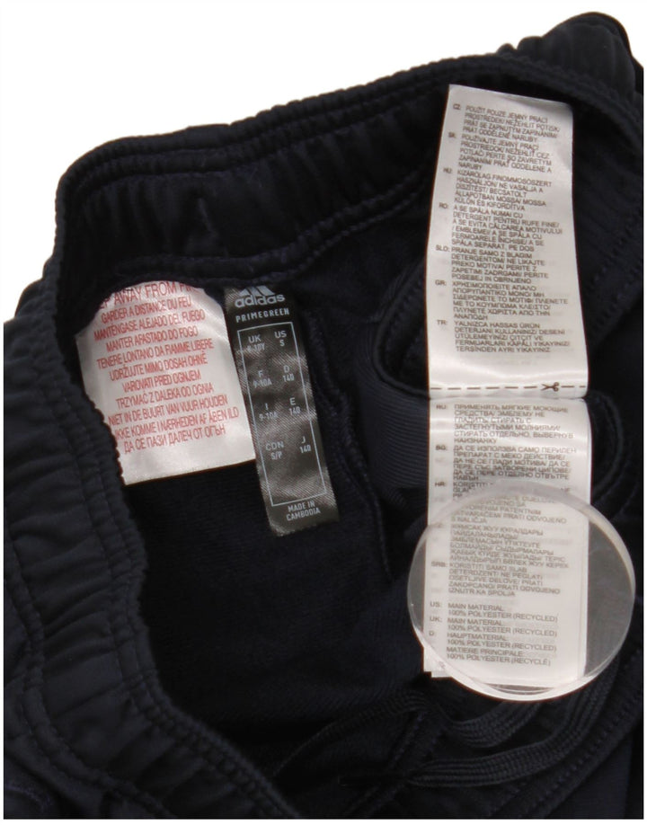 ADIDAS Boys Primegreen Tracksuit Bukser 9-10 år Navy Blue Polyester