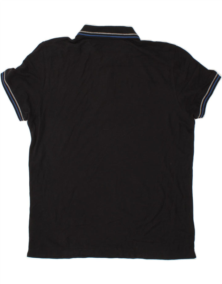 LOTTO Mens Polo Shirt 2XL Black Cotton Vintage Lotto and Second-Hand Lotto from Messina Hembry 