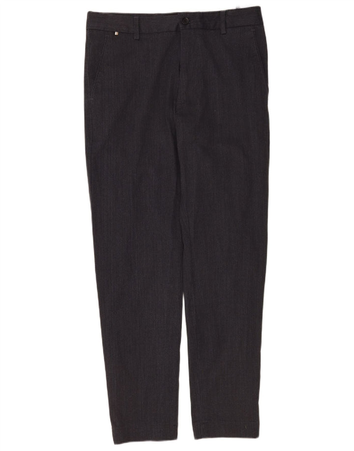 Hugo Boss Herre Kane Regular Fit Chinobukser W30 L32 Grå polyester