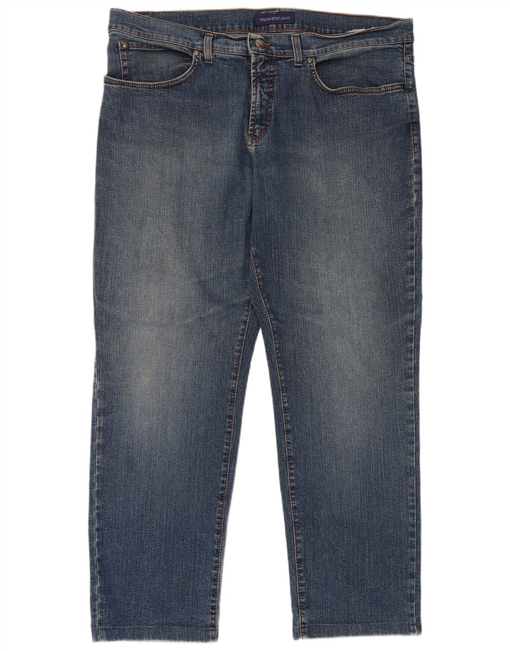 Trussardi Straight Jeans til mænd W44 L30 blå bomuld