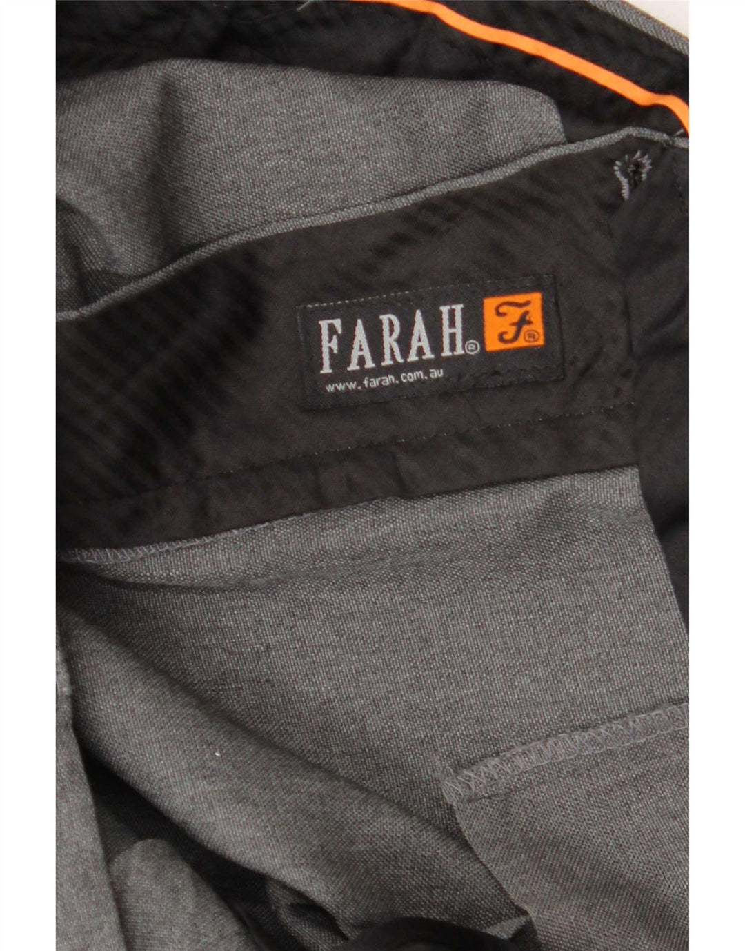 Farah Straight Suit Bukser til mænd W46 L27 Grå polyester