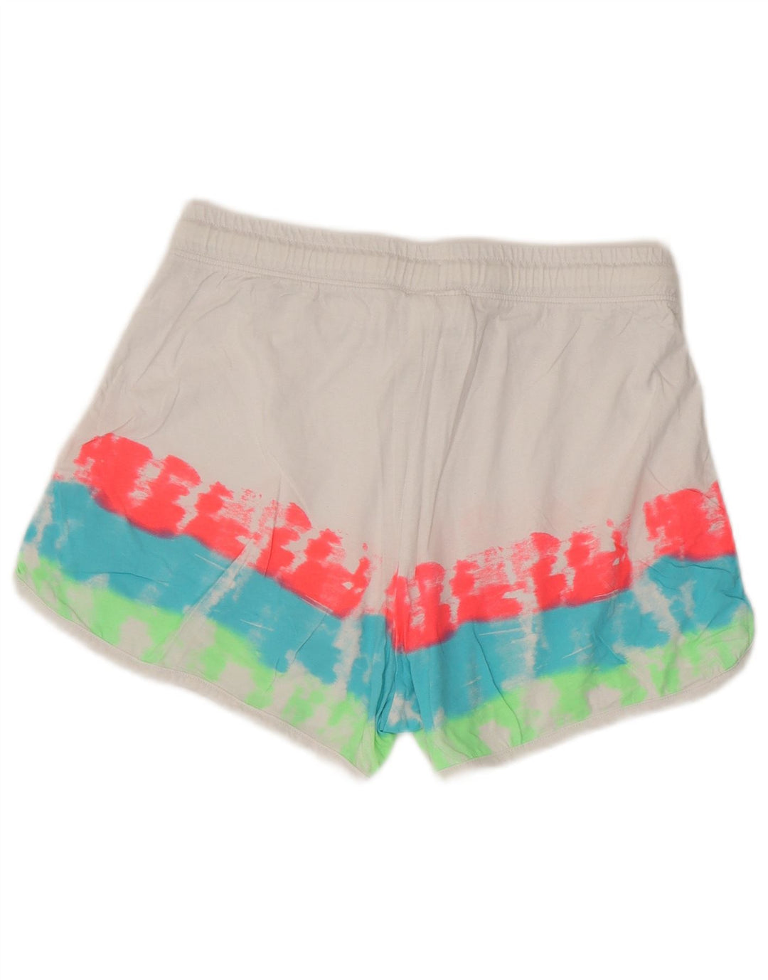 CHAMPION Sportsshorts til kvinder UK 12 Medium White Tie Dye Bomuld