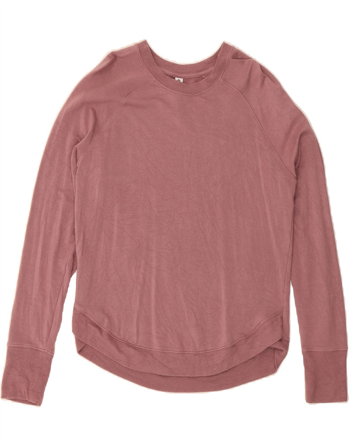 ATHLETA Womens Sweatshirt Jumper UK 10 Small Pink Modal Vintage Athleta and Second-Hand Athleta from Messina Hembry 