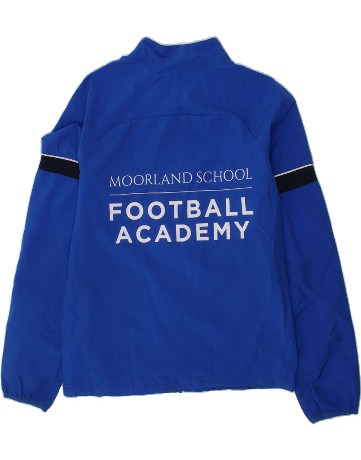 NIKE Boys Dri Fit Graphic Tracksuit Top Jacket 10-11 Years Medium Blue Vintage Nike and Second-Hand Nike from Messina Hembry 