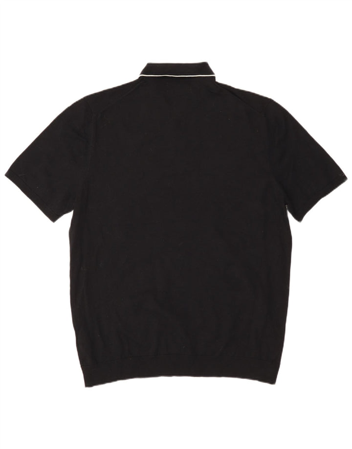 Marks & Spencer herre poloshirt Stor sort bomuld