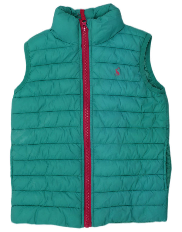 Joules Girls Polstret Gilet 4-5 år turkis polyamid