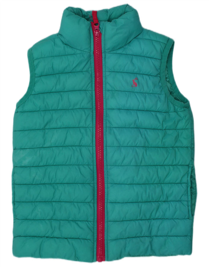 Joules Girls Polstret Gilet 4-5 år turkis polyamid