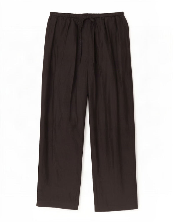 Monsoon Dame Loose Fit Casual Bukser UK 12 Medium W32 L30 Sort Silke