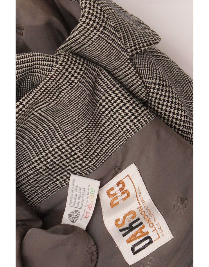 Dack's Dame 2-knaps blazerjakke UK 14 Medium Grey Houndstooth Classic