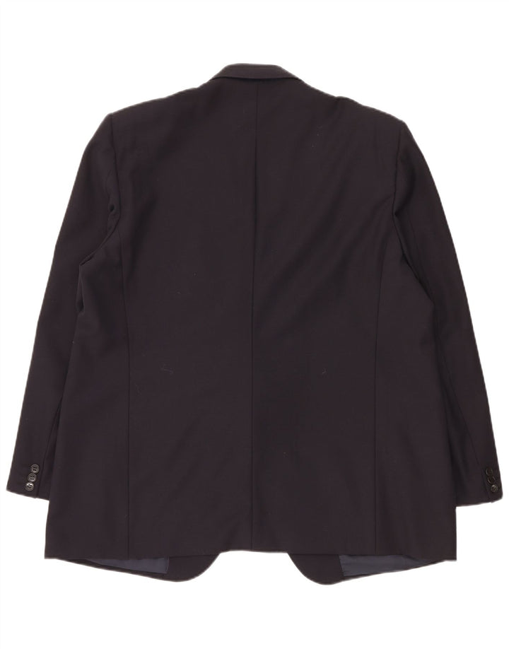 Canali Herre 2-knaps blazerjakke IT 58 4XL Marineblå Ny uld