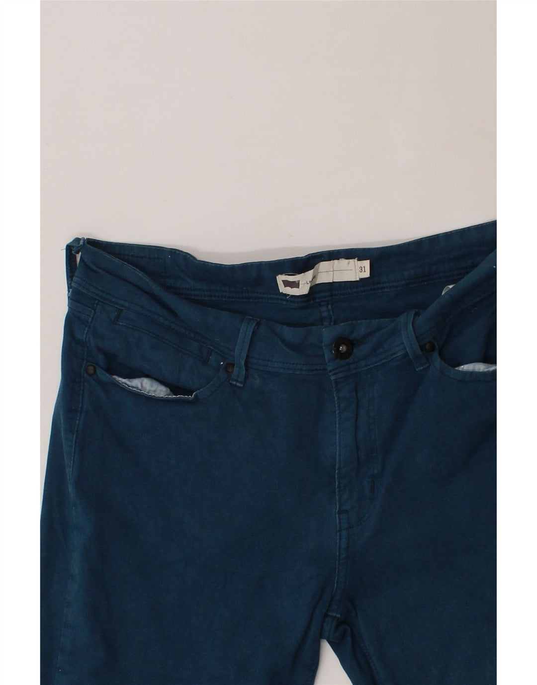 LEVI'S Womens Legging Casual Trousers W31 L28 Blue Cotton Vintage Levi's and Second-Hand Levi's from Messina Hembry 