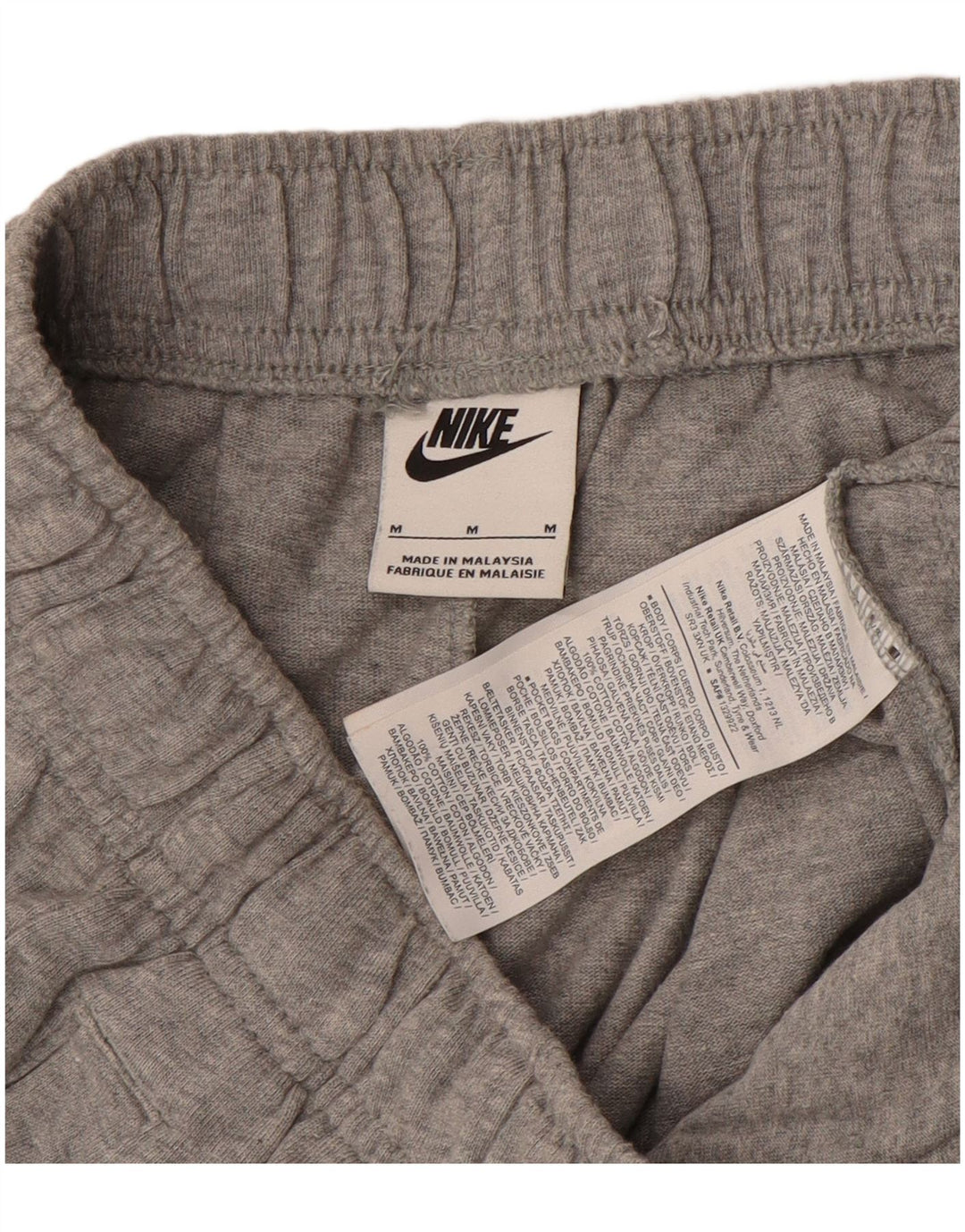 Nike Sportshorts til mænd, mellemgrå flækket bomuld
