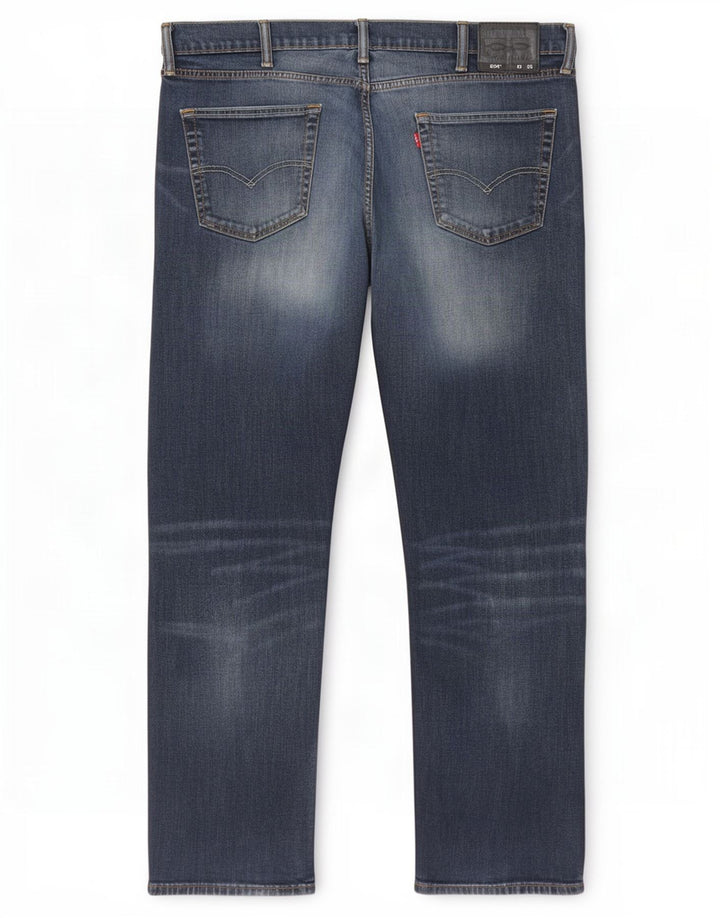 Levi's Herre 504 lige jeans W40 L32 Marineblå
