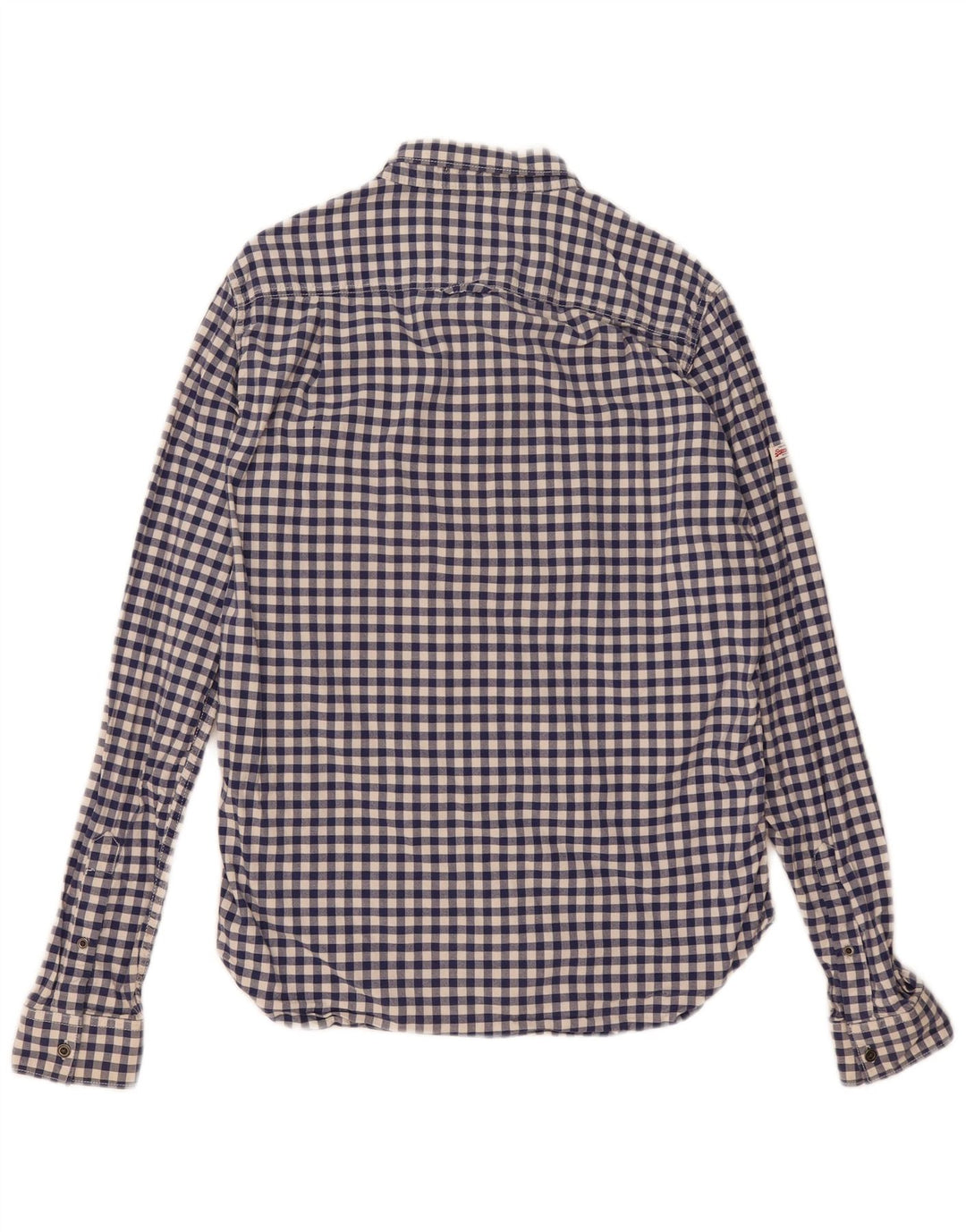 Superdry Herreskjorte Medium Blue Gingham Cotton