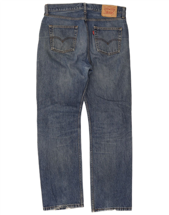 Levi's Herre 751 lige jeans W34 L32 blå bomuld