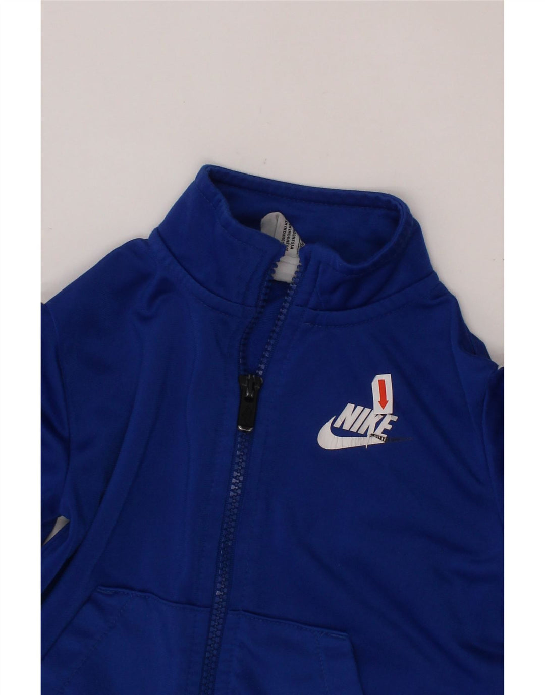 NIKE Baby Boys Grafisk træningsdragt topjakke 18-24 måneder Blå Colourblock