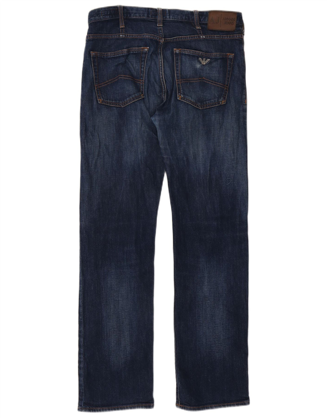 Armani Dame Regular Fit Straight Jeans W32 L31 Blå Bomuld