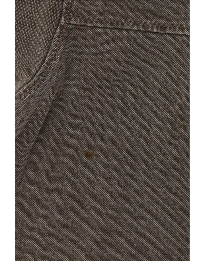 Fat Face Herre Zip Neck Sweatshirt Jumper Stor Grå Bomuld