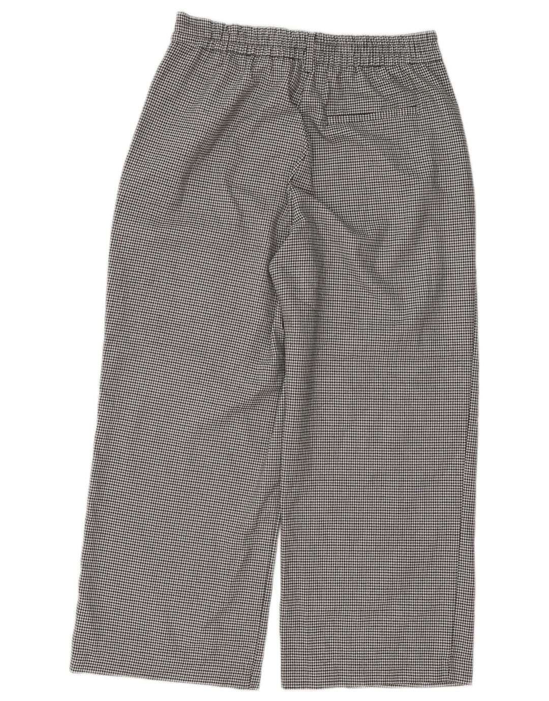 Zara Trafaluc Cropped Bukser Medium W28 L25 Sort Houndstooth