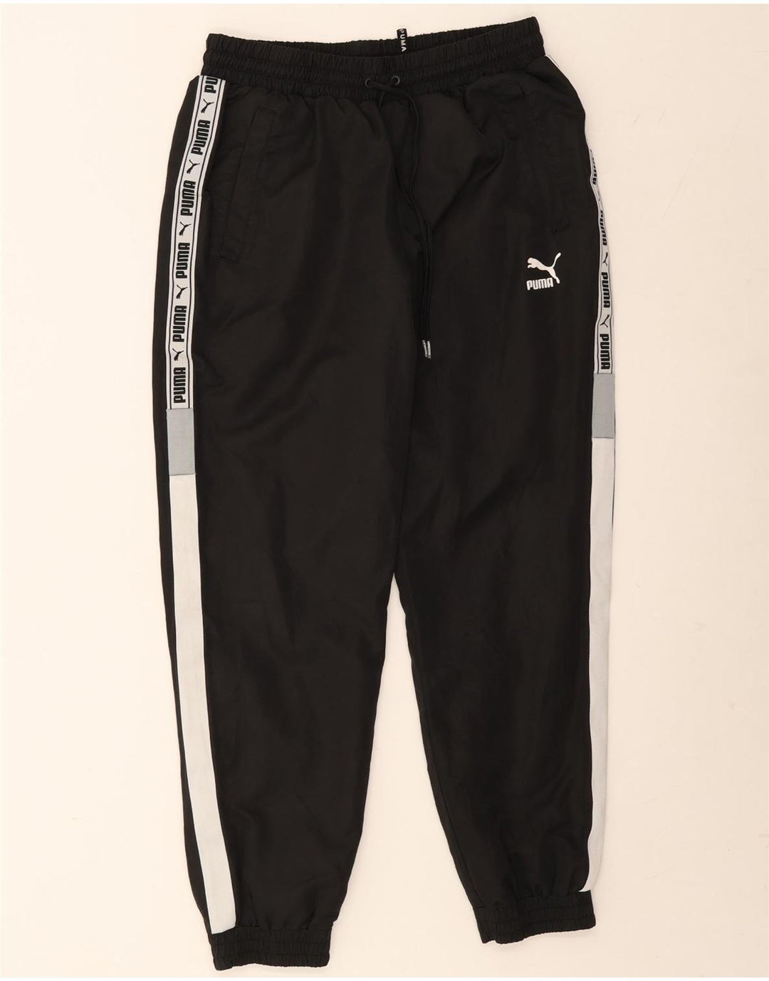 Puma Herre grafisk træningsdragt Bukser Joggers Medium Sort Colourblock