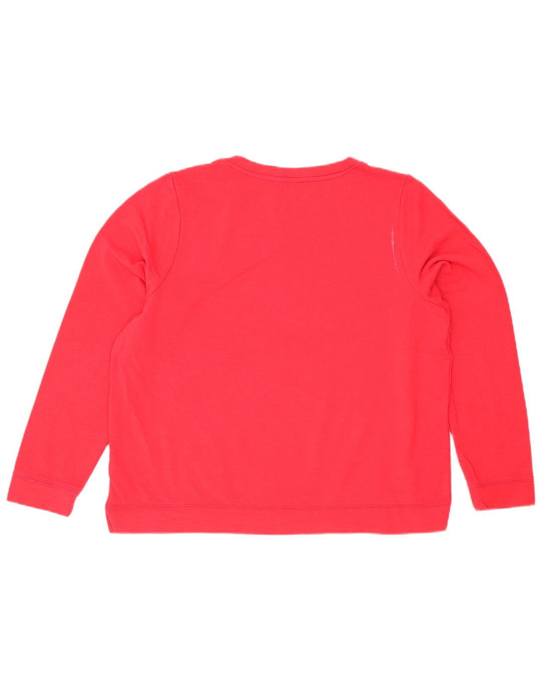 Oasis Dame Grafisk Sweatshirt Jumper UK 16 Large Red Viscose