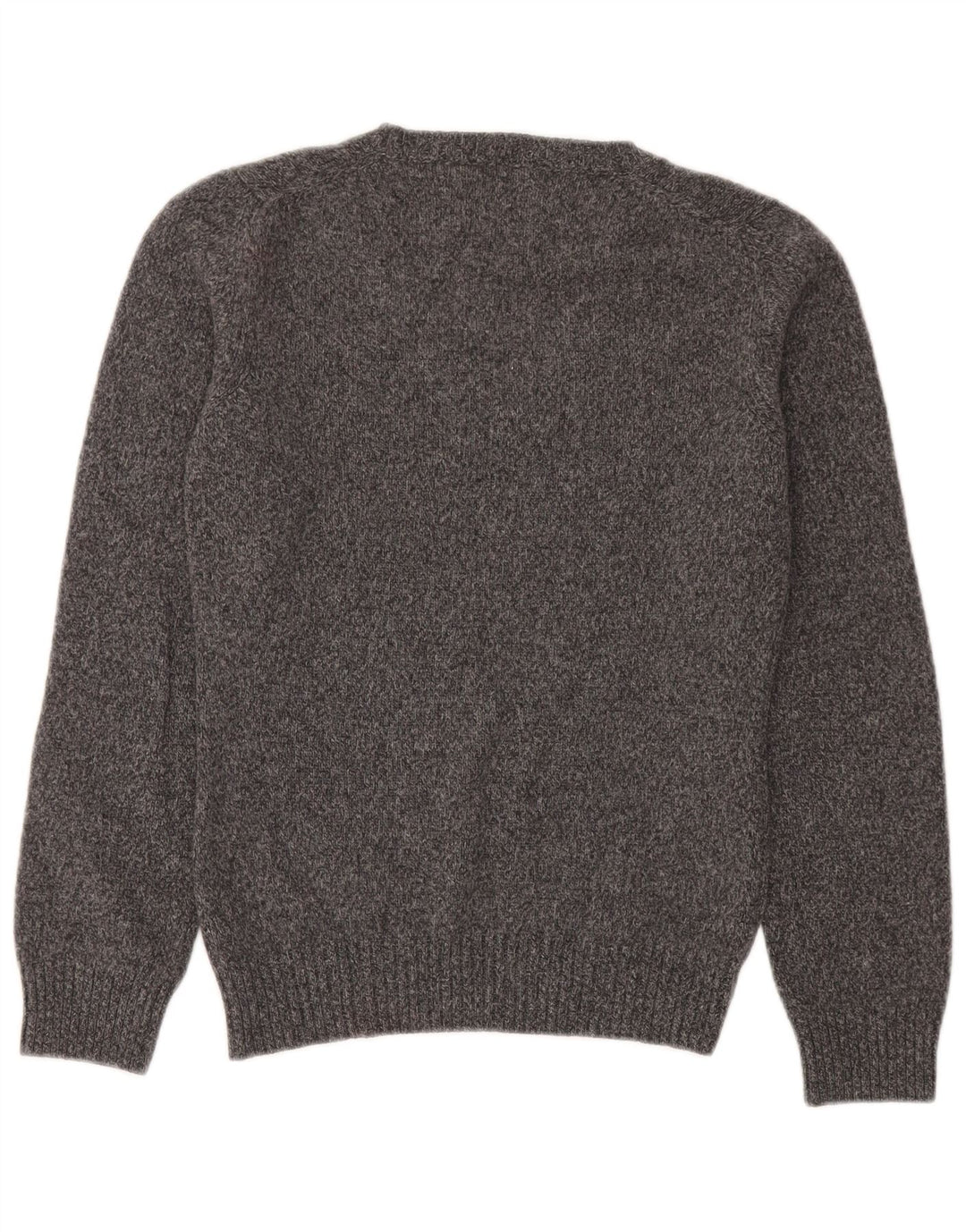 Brooksfield Dame V-hals sweater IT 42 Medium Grey Flecked Wool